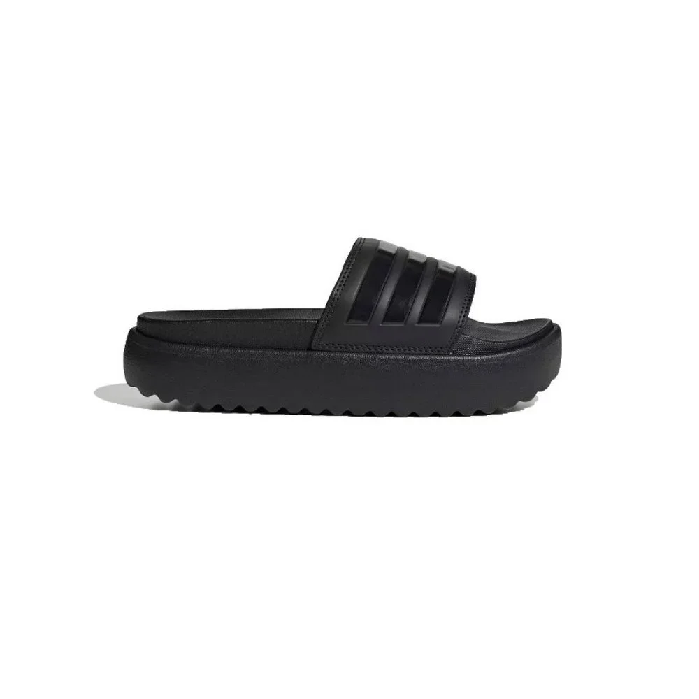 NEW IN BOX ADIDAS WOMENS ADILETTE PLATFORM SLIDE SANDAL SIZE 8‎ CORE BLACK